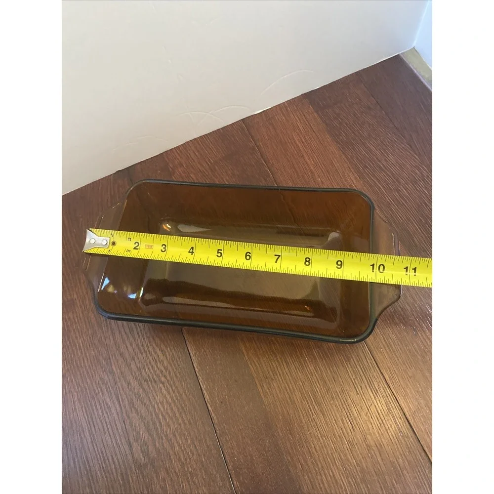 Anchor Hocking Fire King #441 Harvest‎ Amber 1 Quart  Loaf Pan Dish Vintage